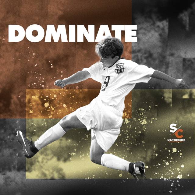 Soccer design piece — DOMINATE