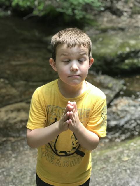 Carter at the creek